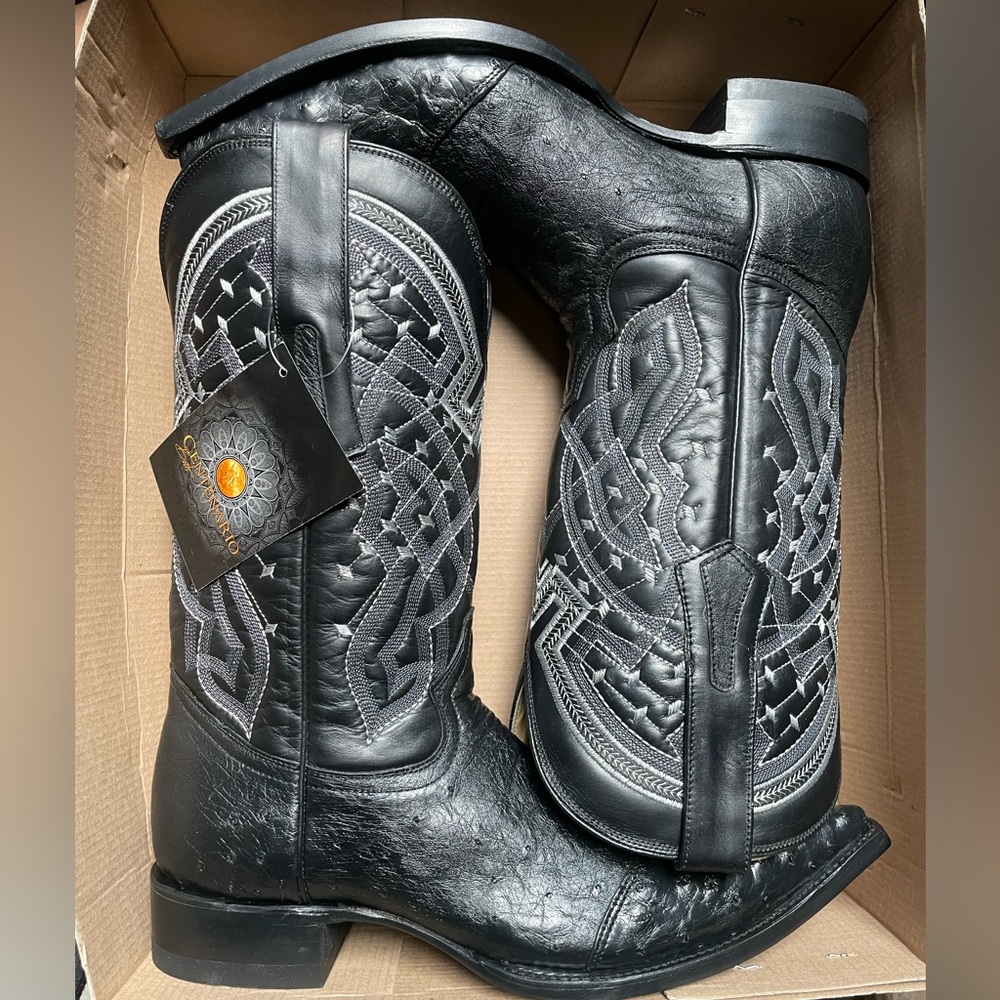 Centenario Botas De Avestruz Original talla 8.5-9.5